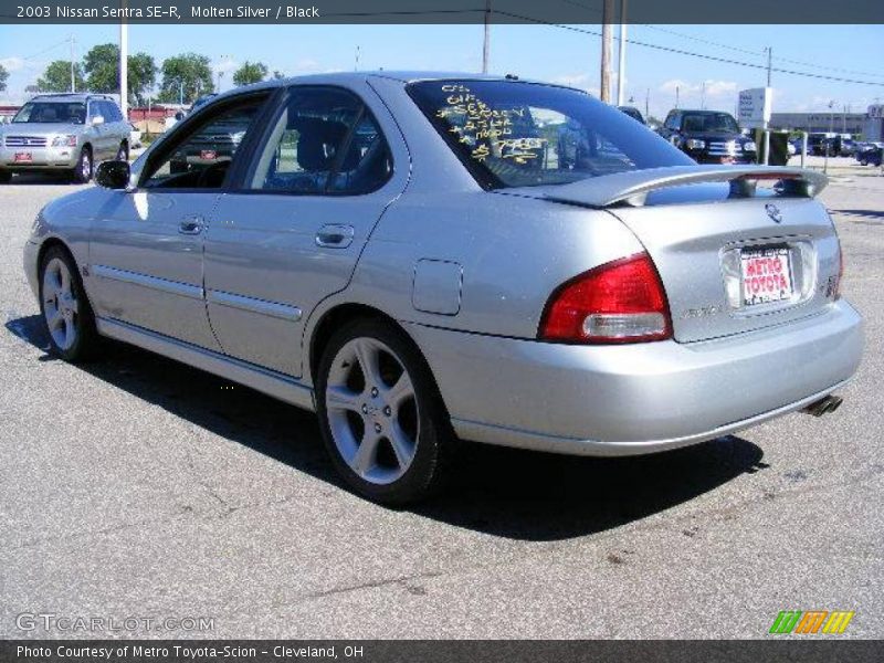 Molten Silver / Black 2003 Nissan Sentra SE-R