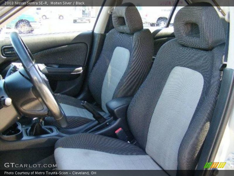 Molten Silver / Black 2003 Nissan Sentra SE-R
