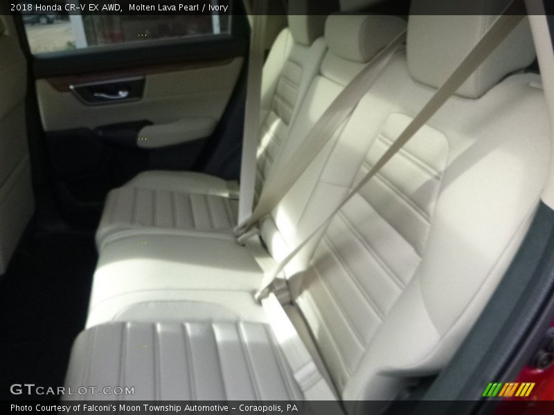 Molten Lava Pearl / Ivory 2018 Honda CR-V EX AWD
