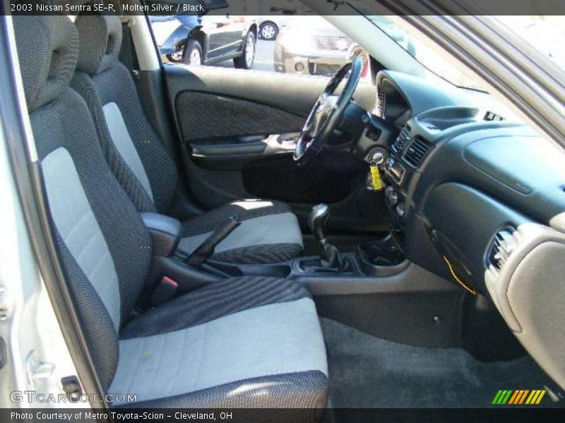 Molten Silver / Black 2003 Nissan Sentra SE-R
