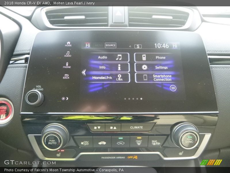 Molten Lava Pearl / Ivory 2018 Honda CR-V EX AWD