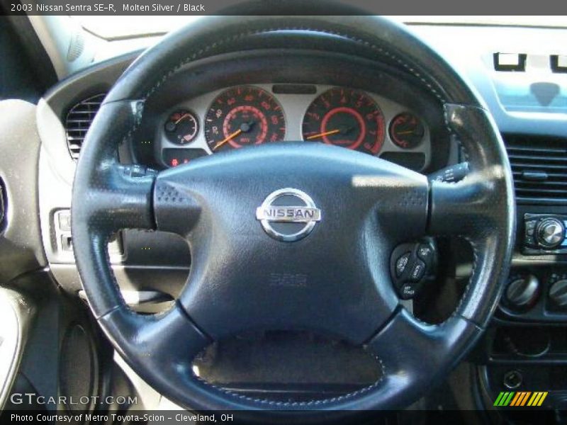 Molten Silver / Black 2003 Nissan Sentra SE-R