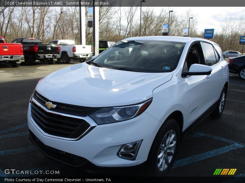 Summit White / Jet Black 2018 Chevrolet Equinox LT AWD