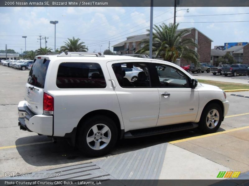Blizzard White / Steel/Titanium 2006 Nissan Armada SE