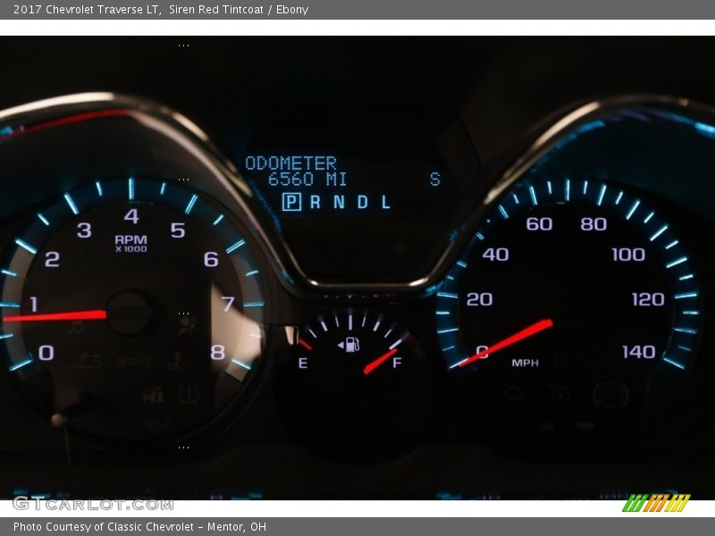 Siren Red Tintcoat / Ebony 2017 Chevrolet Traverse LT