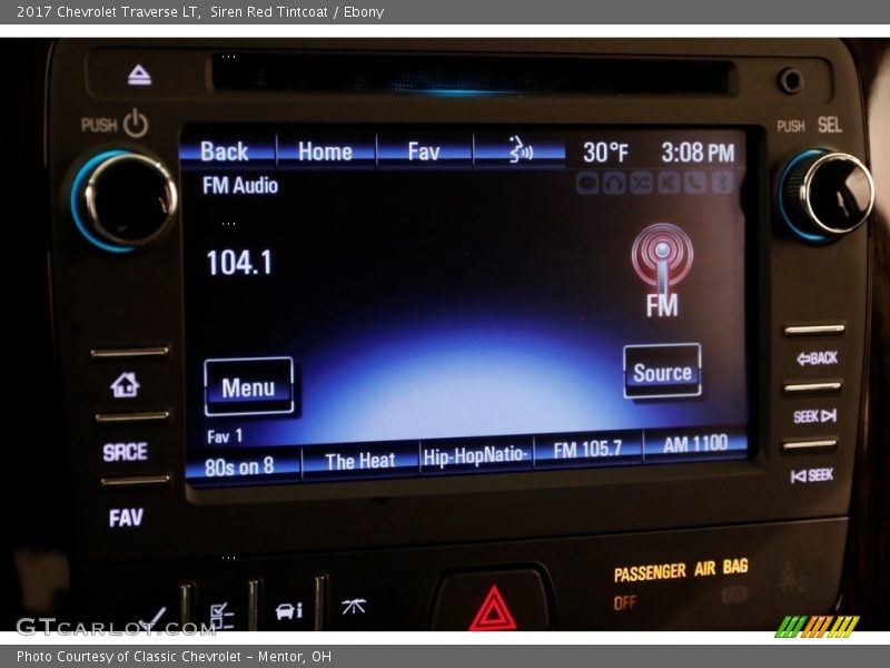 Siren Red Tintcoat / Ebony 2017 Chevrolet Traverse LT