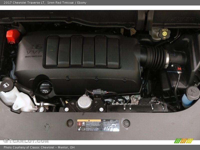 Siren Red Tintcoat / Ebony 2017 Chevrolet Traverse LT