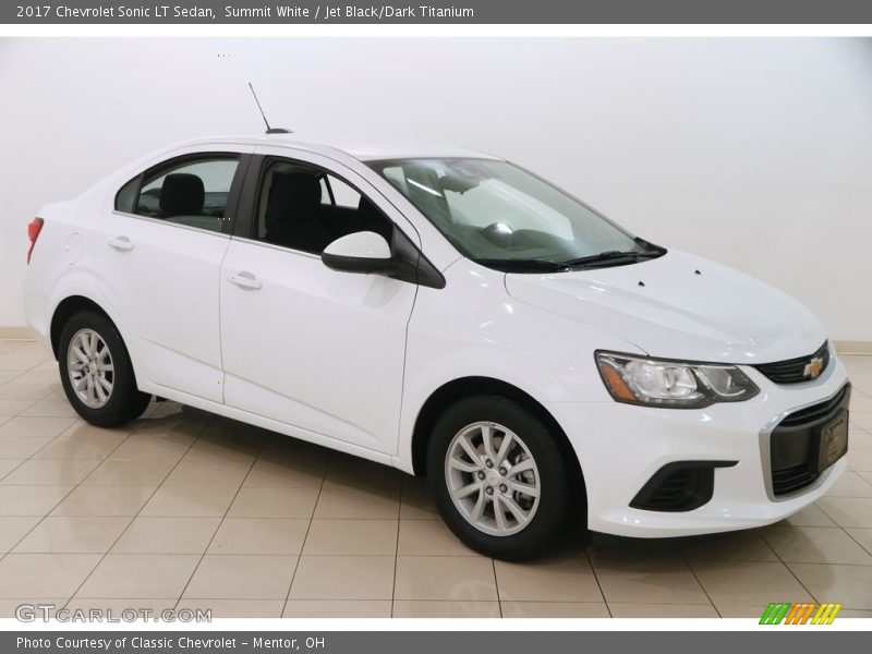 Summit White / Jet Black/Dark Titanium 2017 Chevrolet Sonic LT Sedan