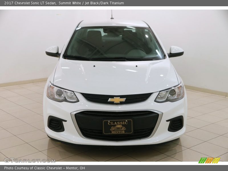 Summit White / Jet Black/Dark Titanium 2017 Chevrolet Sonic LT Sedan