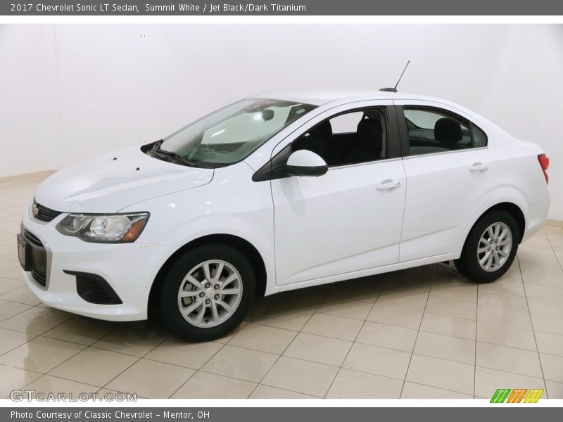 Summit White / Jet Black/Dark Titanium 2017 Chevrolet Sonic LT Sedan