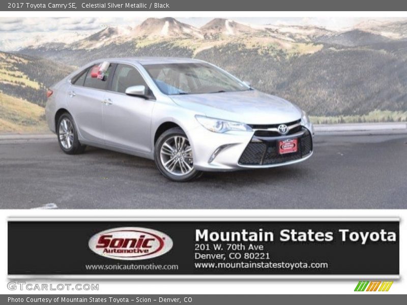 Celestial Silver Metallic / Black 2017 Toyota Camry SE