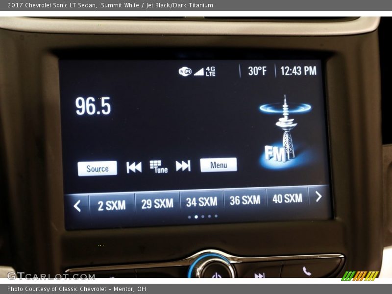 Summit White / Jet Black/Dark Titanium 2017 Chevrolet Sonic LT Sedan