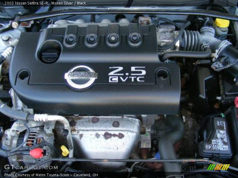 Molten Silver / Black 2003 Nissan Sentra SE-R