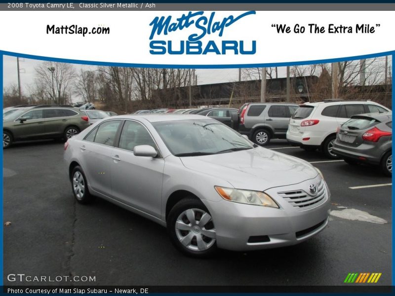Classic Silver Metallic / Ash 2008 Toyota Camry LE