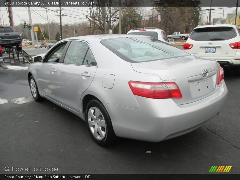 Classic Silver Metallic / Ash 2008 Toyota Camry LE