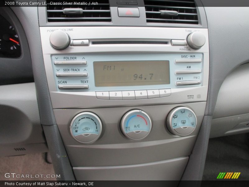 Classic Silver Metallic / Ash 2008 Toyota Camry LE