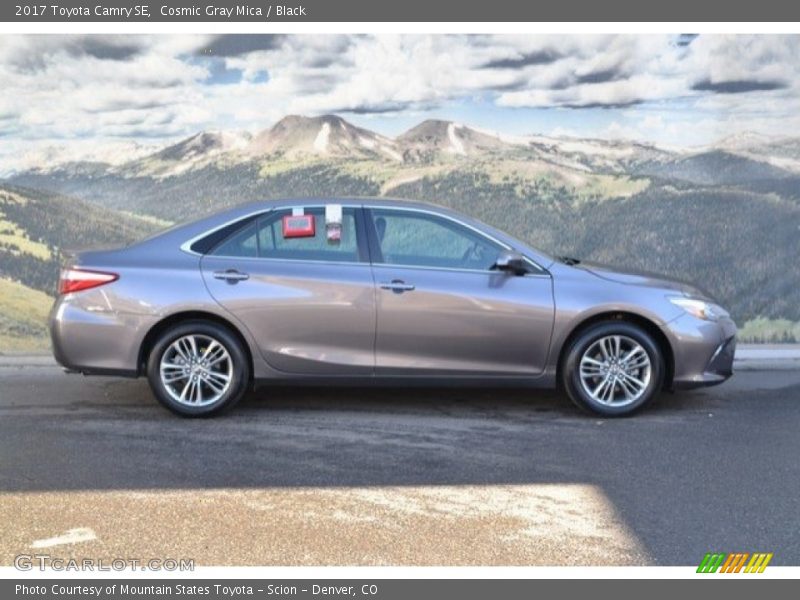 Cosmic Gray Mica / Black 2017 Toyota Camry SE