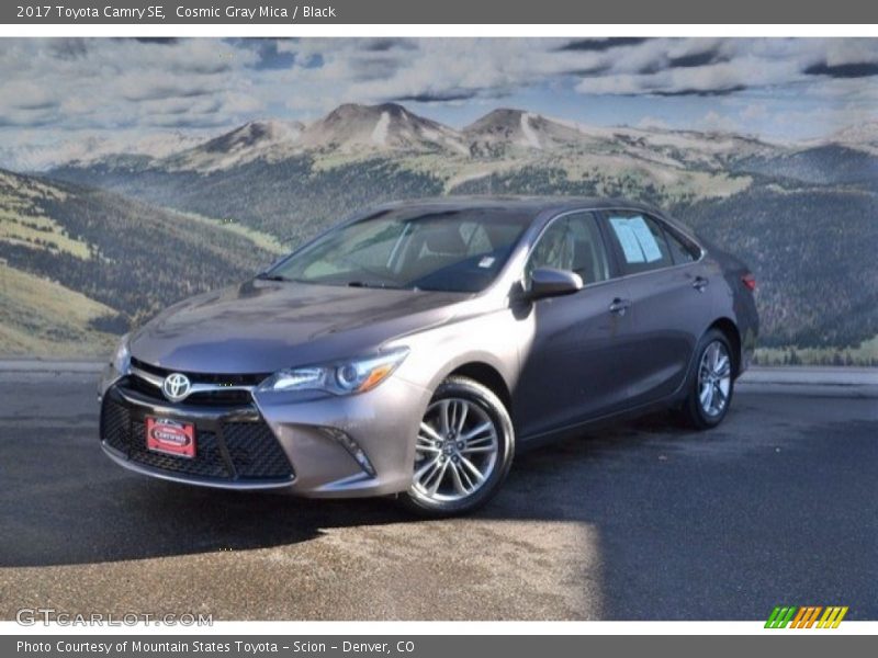 Cosmic Gray Mica / Black 2017 Toyota Camry SE