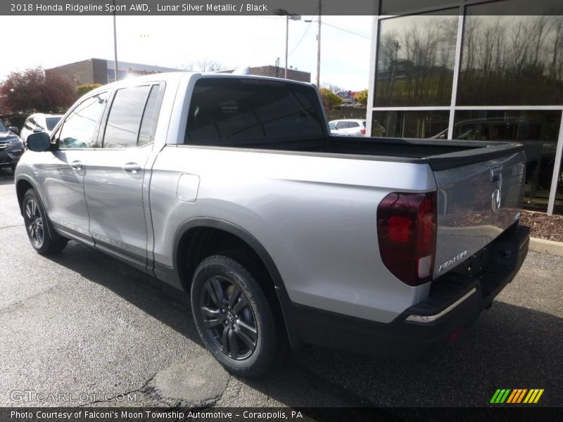 Lunar Silver Metallic / Black 2018 Honda Ridgeline Sport AWD