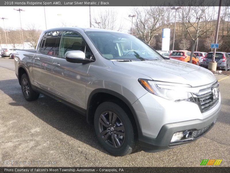 Lunar Silver Metallic / Black 2018 Honda Ridgeline Sport AWD