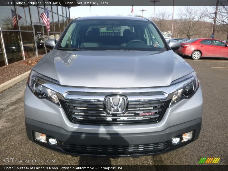 Lunar Silver Metallic / Black 2018 Honda Ridgeline Sport AWD