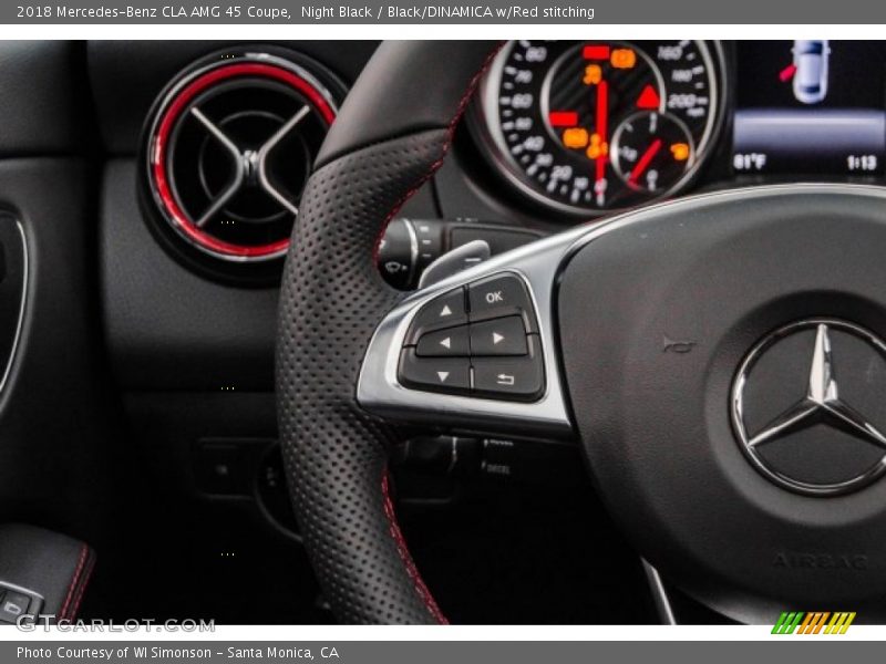 Controls of 2018 CLA AMG 45 Coupe