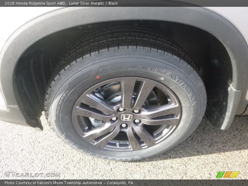 Lunar Silver Metallic / Black 2018 Honda Ridgeline Sport AWD