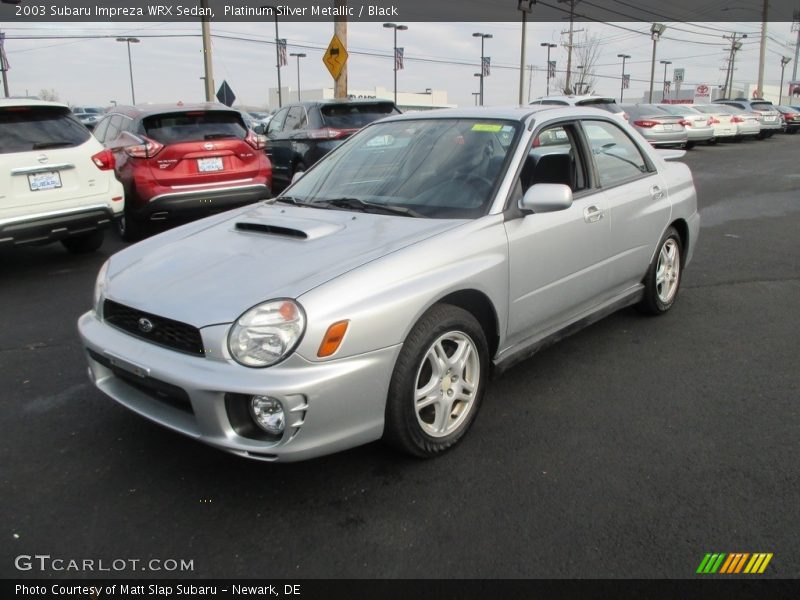 Platinum Silver Metallic / Black 2003 Subaru Impreza WRX Sedan
