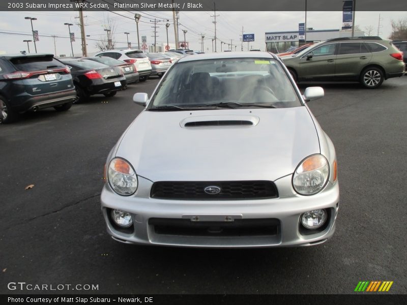 Platinum Silver Metallic / Black 2003 Subaru Impreza WRX Sedan