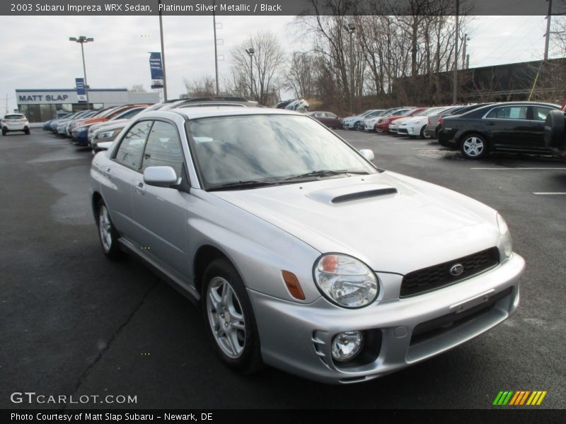 Platinum Silver Metallic / Black 2003 Subaru Impreza WRX Sedan