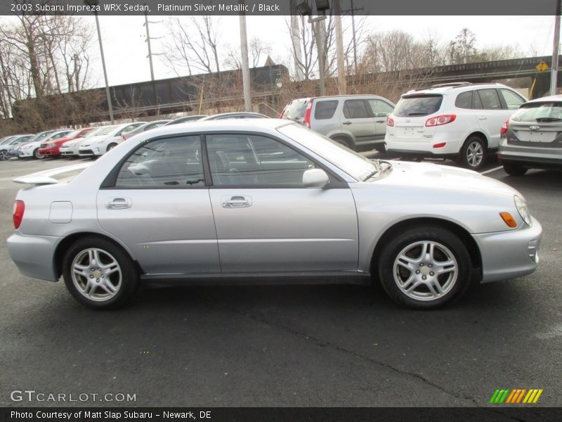 Platinum Silver Metallic / Black 2003 Subaru Impreza WRX Sedan