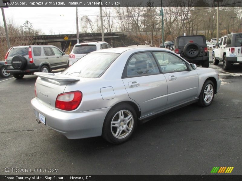 Platinum Silver Metallic / Black 2003 Subaru Impreza WRX Sedan