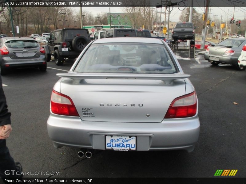 Platinum Silver Metallic / Black 2003 Subaru Impreza WRX Sedan