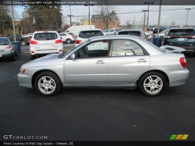 Platinum Silver Metallic / Black 2003 Subaru Impreza WRX Sedan