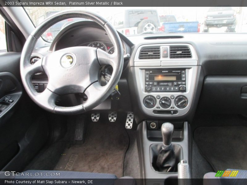 Platinum Silver Metallic / Black 2003 Subaru Impreza WRX Sedan