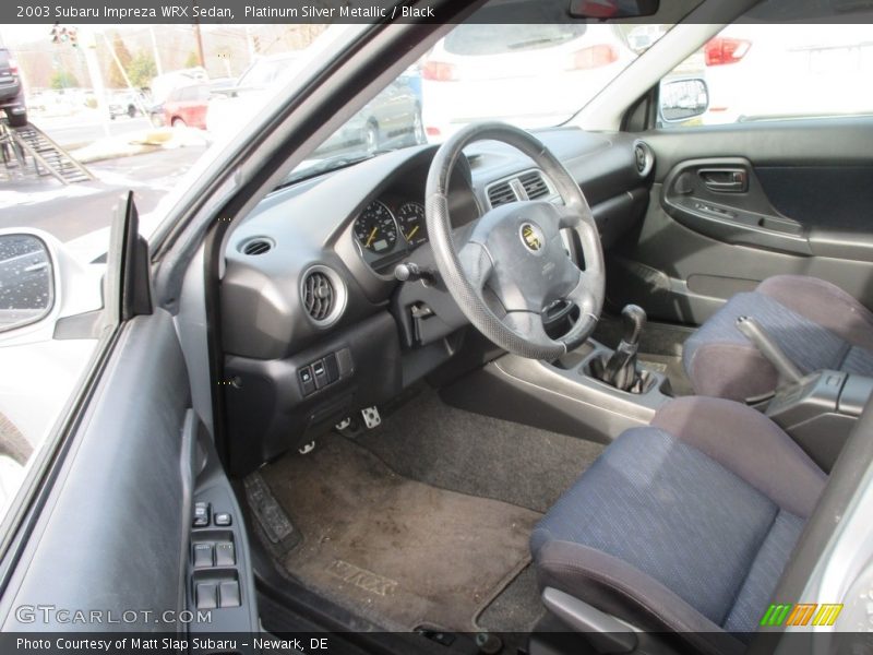 Platinum Silver Metallic / Black 2003 Subaru Impreza WRX Sedan
