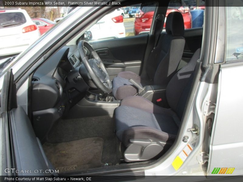Platinum Silver Metallic / Black 2003 Subaru Impreza WRX Sedan