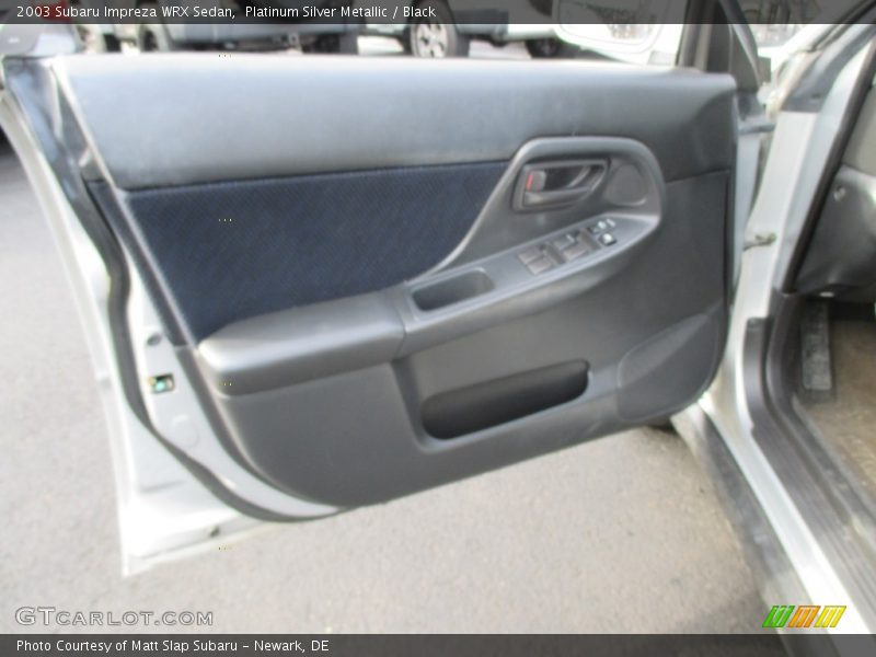 Platinum Silver Metallic / Black 2003 Subaru Impreza WRX Sedan