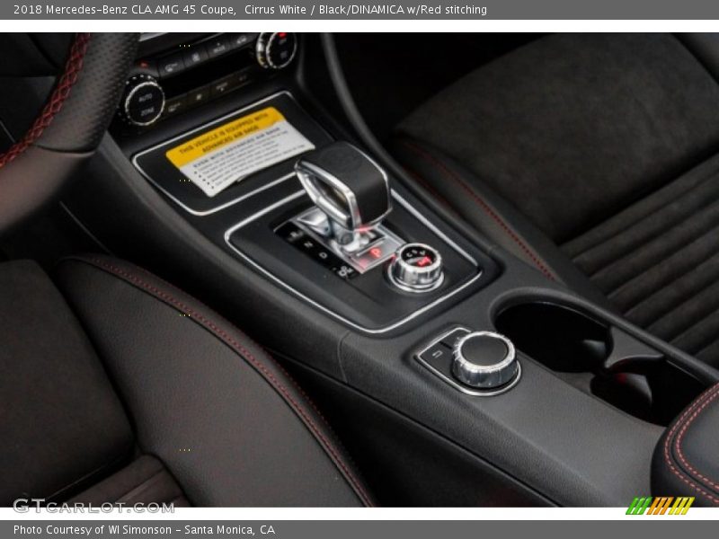 Cirrus White / Black/DINAMICA w/Red stitching 2018 Mercedes-Benz CLA AMG 45 Coupe