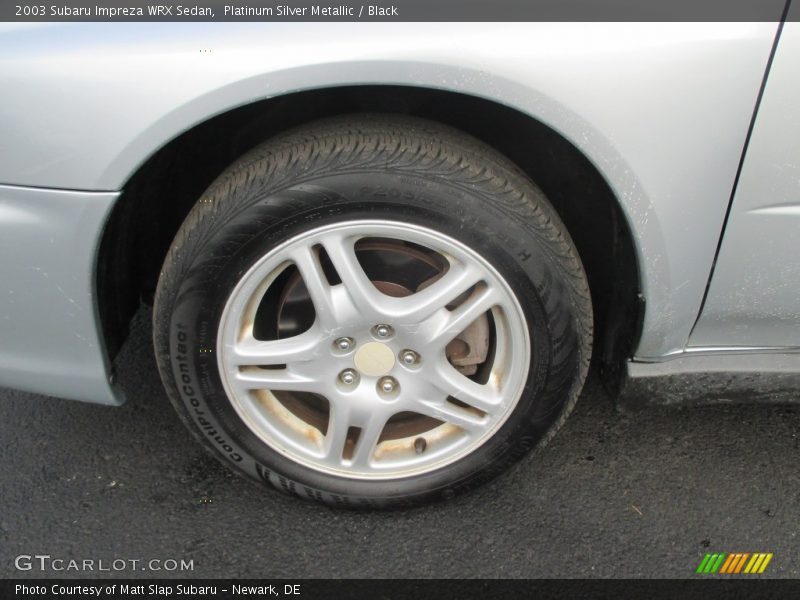 Platinum Silver Metallic / Black 2003 Subaru Impreza WRX Sedan