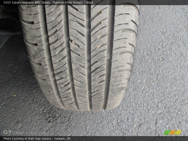 Platinum Silver Metallic / Black 2003 Subaru Impreza WRX Sedan