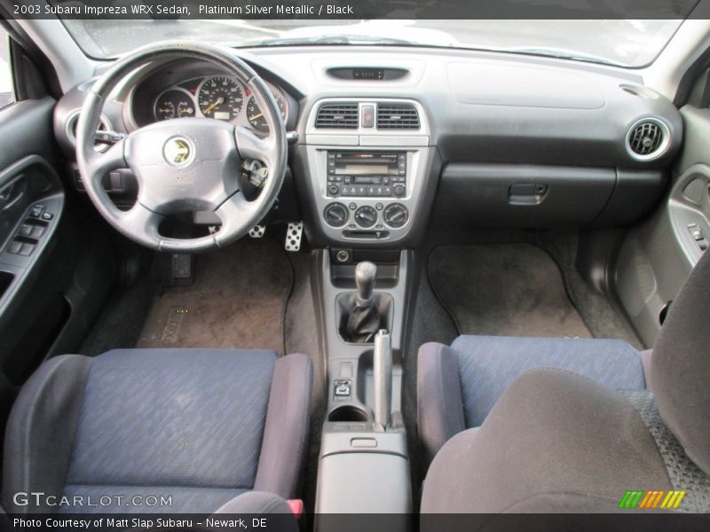 Platinum Silver Metallic / Black 2003 Subaru Impreza WRX Sedan