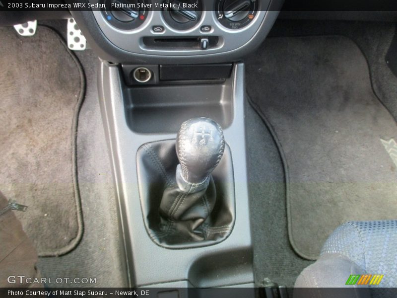 Platinum Silver Metallic / Black 2003 Subaru Impreza WRX Sedan