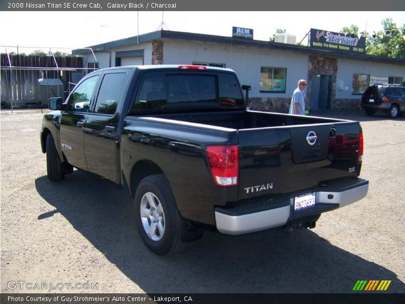 Galaxy Black / Charcoal 2008 Nissan Titan SE Crew Cab