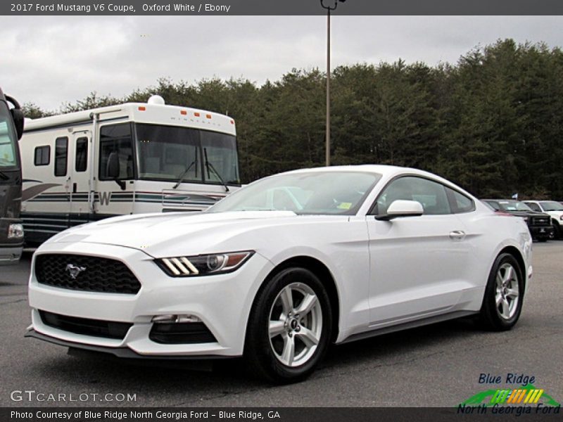 Oxford White / Ebony 2017 Ford Mustang V6 Coupe