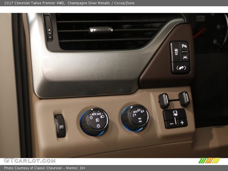 Champagne Silver Metallic / Cocoa/Dune 2017 Chevrolet Tahoe Premier 4WD