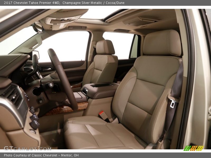 Champagne Silver Metallic / Cocoa/Dune 2017 Chevrolet Tahoe Premier 4WD