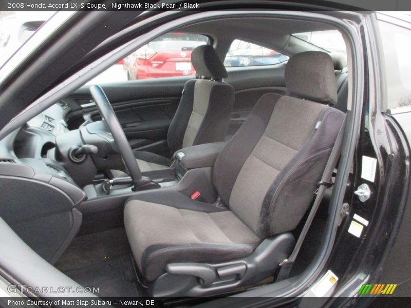 Nighthawk Black Pearl / Black 2008 Honda Accord LX-S Coupe