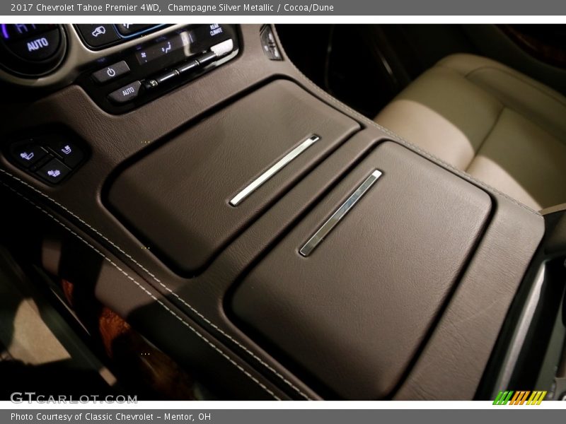 Champagne Silver Metallic / Cocoa/Dune 2017 Chevrolet Tahoe Premier 4WD
