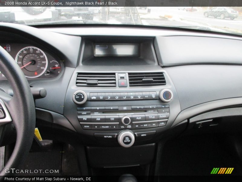 Nighthawk Black Pearl / Black 2008 Honda Accord LX-S Coupe